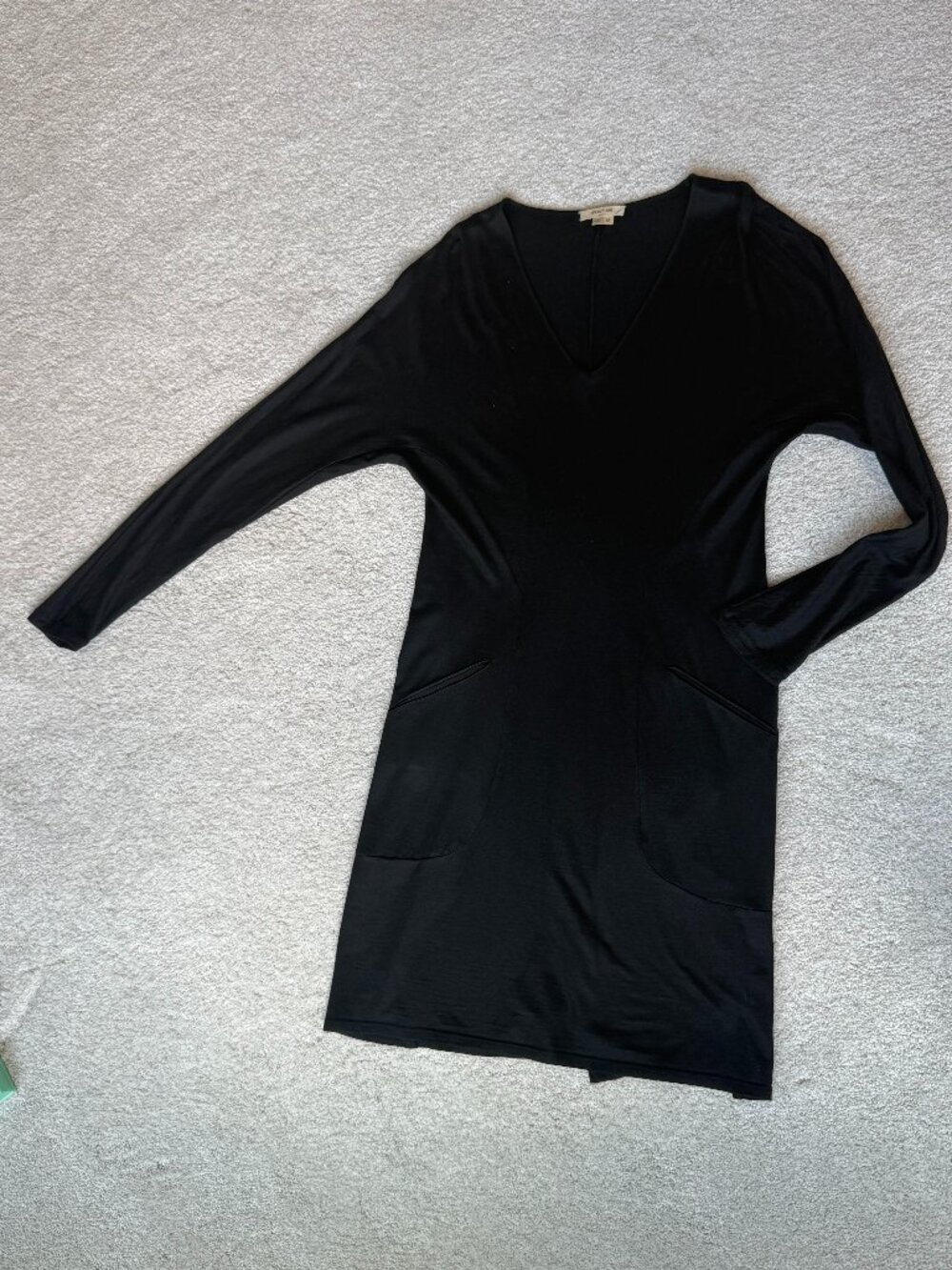 Helmut Lang Black Jersey Dress Size M